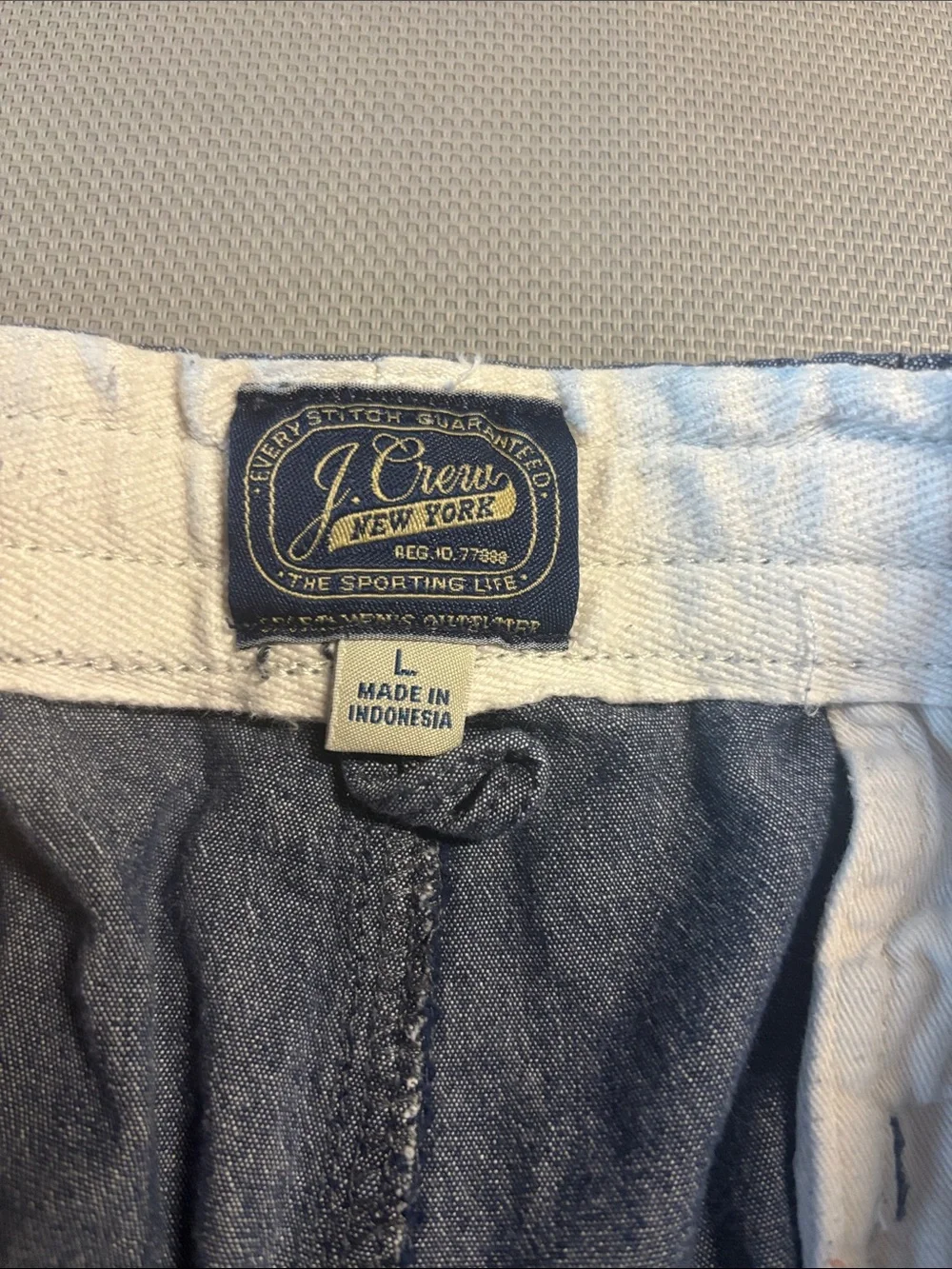 J. Crew Light Chambray Shorts - Light Blue sz L EUC